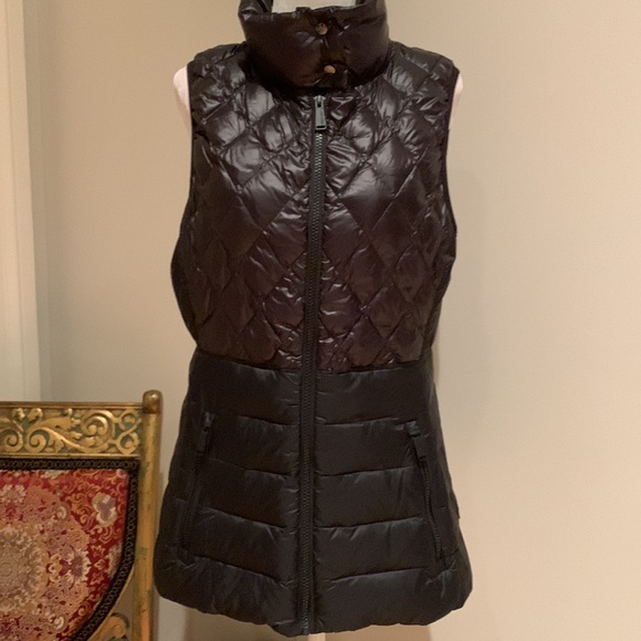 NWOT CALVIN KLEIN PERFORMANCE PREMIUM DOWN VEST HIGH SHINE IN BLACK W/POCKETS S - Picture 8 of 15